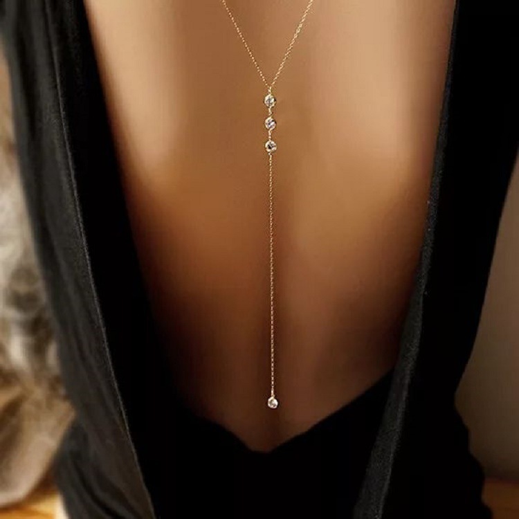 Body Jewelry Necklace - Nuovo strass da donna sexy collana