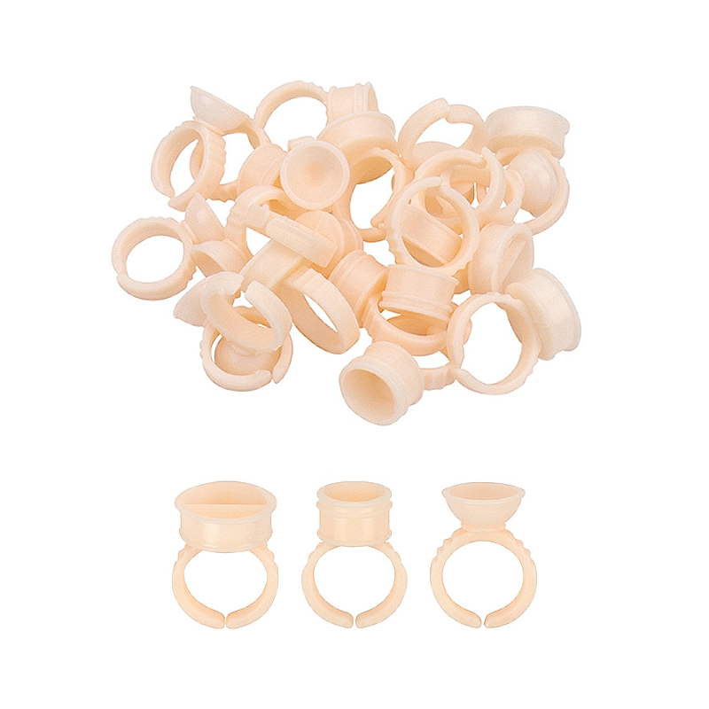 Body Jewelry Tattoo - 100/1000PCS Microblading Pigmento Colla Anelli Porta