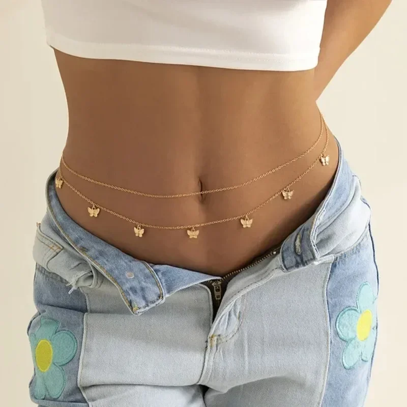 Body Jewelry Bulk - Nuovo fascino sexy doppio strato catena