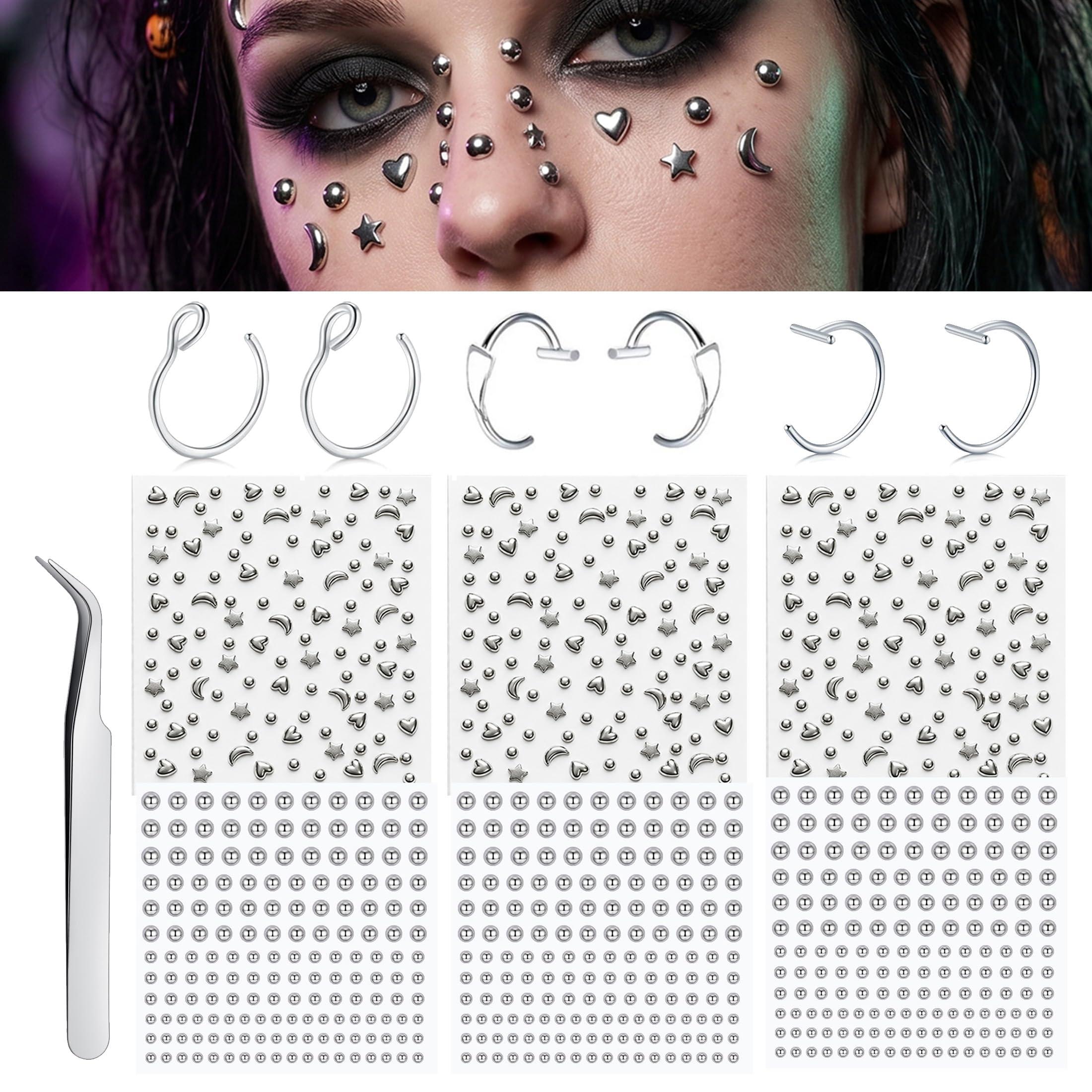 Body Jewelry Nose - Piercing Finti Adesivi: Sfere per Naso,