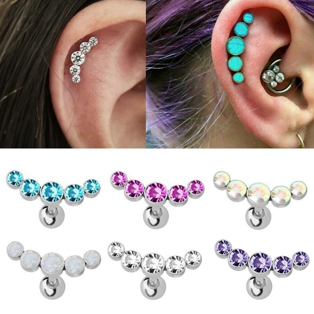 Body Jewelry Ear Piercing - 1 Pezzo Orecchino a Barra in
