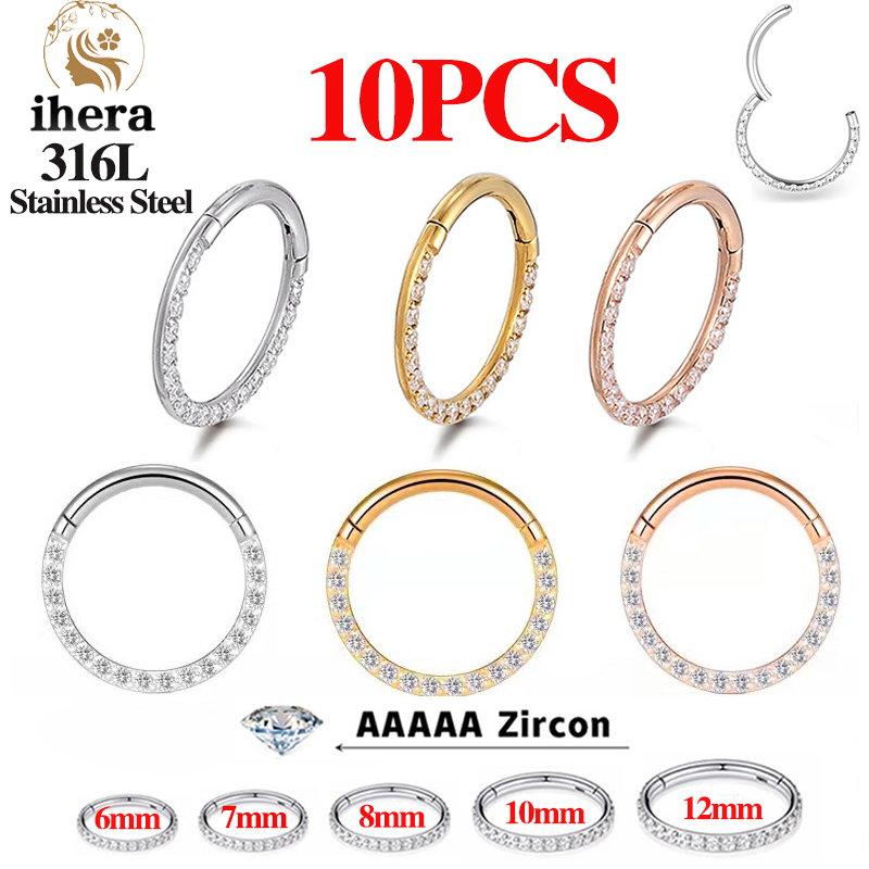 Body Jewelry Ear Piercing - 1/10 Pezzi Anelli da Naso in
