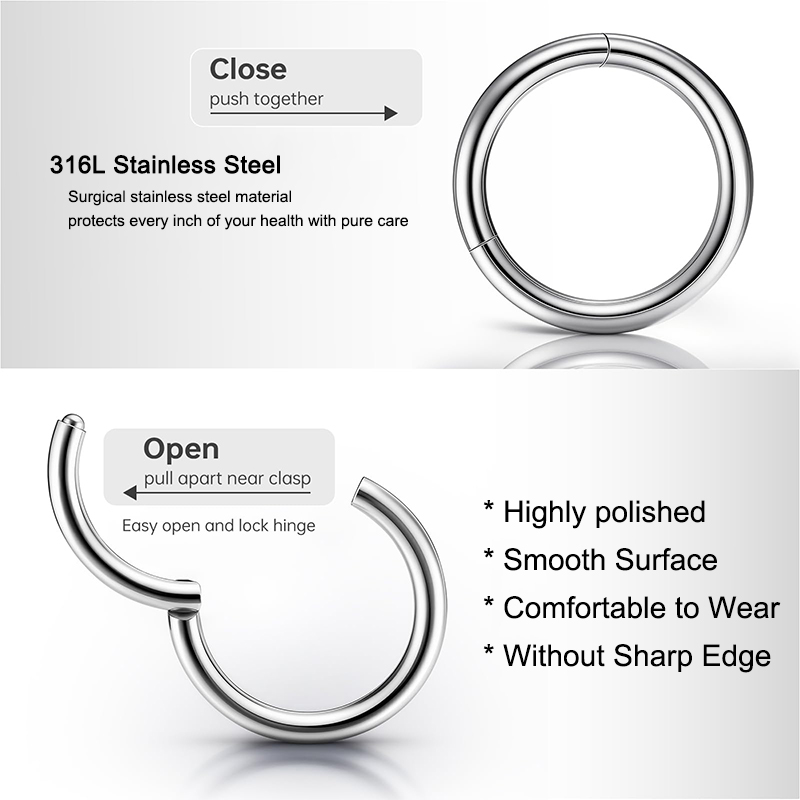 Anelli a Cerniera Clicker in A - Body Jewelry Nose recensione e prezzo