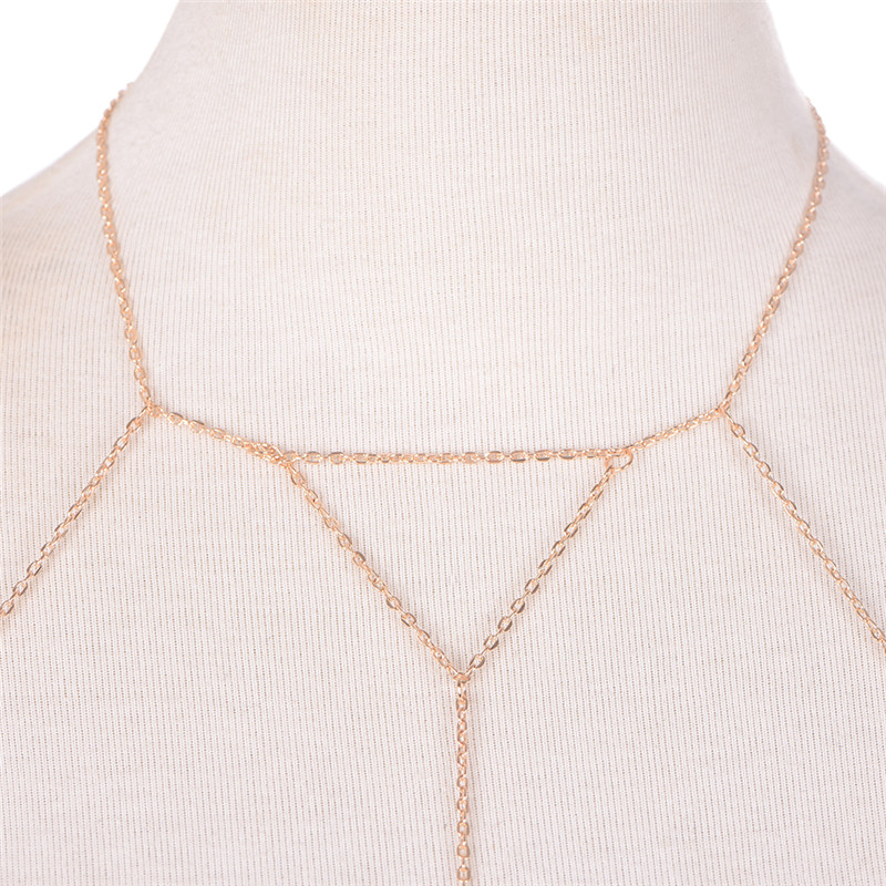 Oro argento moda catena a magl - Body Jewelry Necklace recensione e prezzo