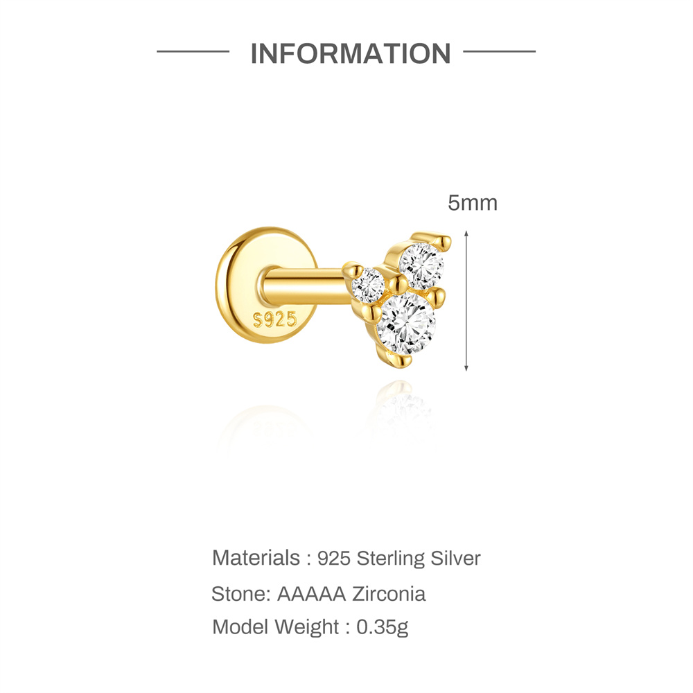 Aide 925 Sterling Silver Ear B - Body Jewelry Ear Piercing recensione e prezzo