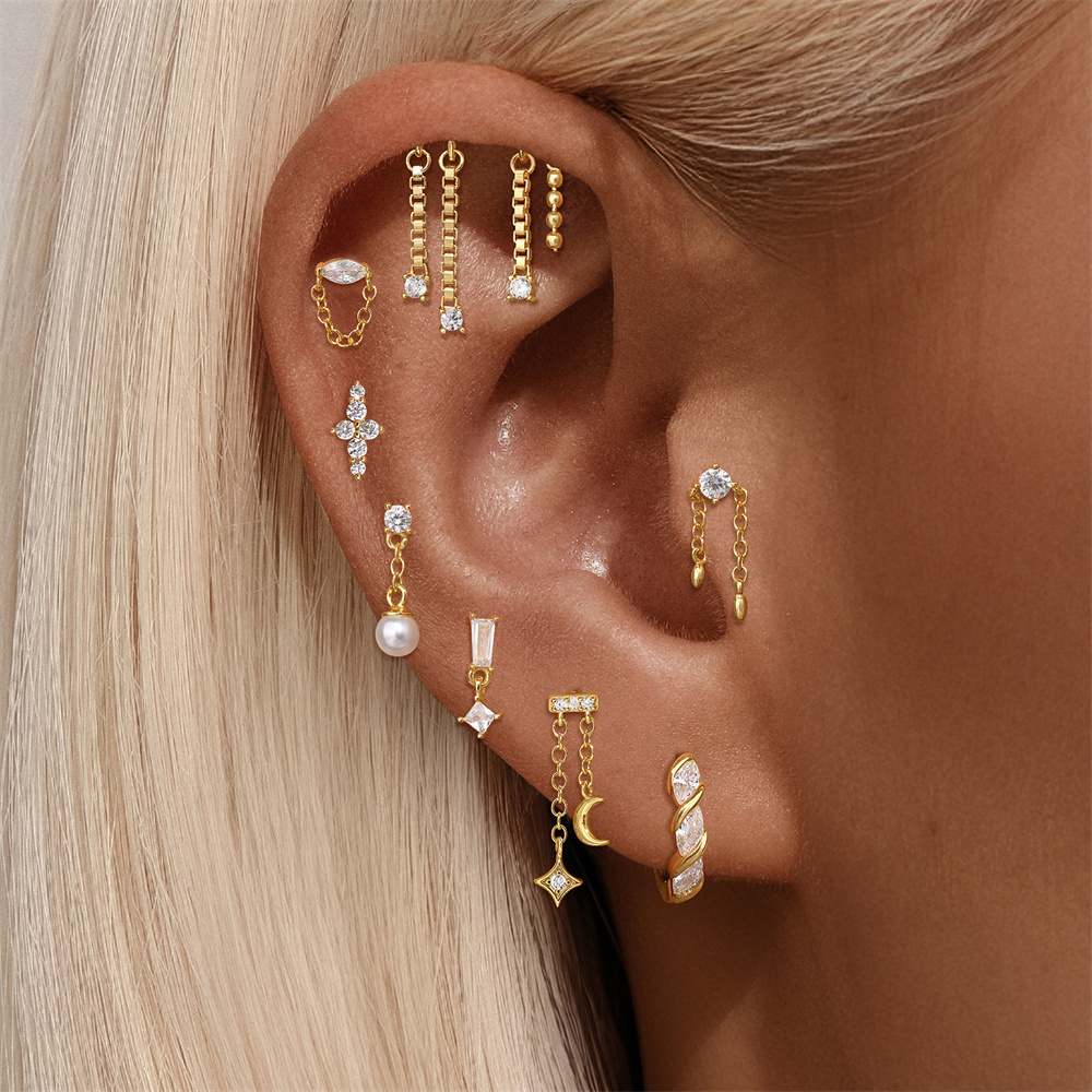 Aide 925 Sterling Silver Ear B - Body Jewelry Ear Piercing recensione e prezzo