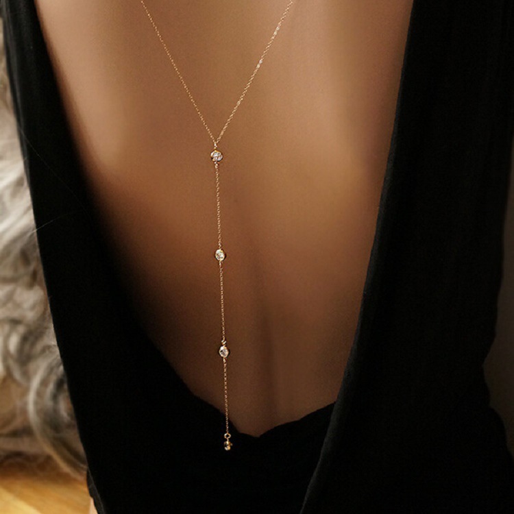 Nuovo strass da donna sexy col - Body Jewelry Necklace recensione e prezzo