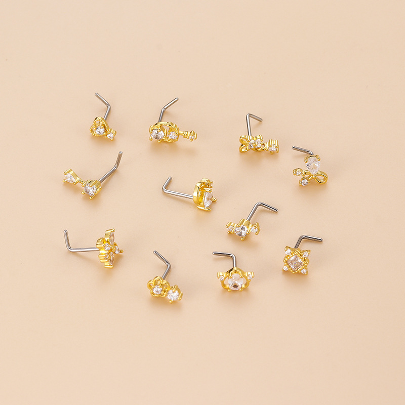 Piercing per Naso a Forma di L - Body Jewelry Nose recensione e prezzo