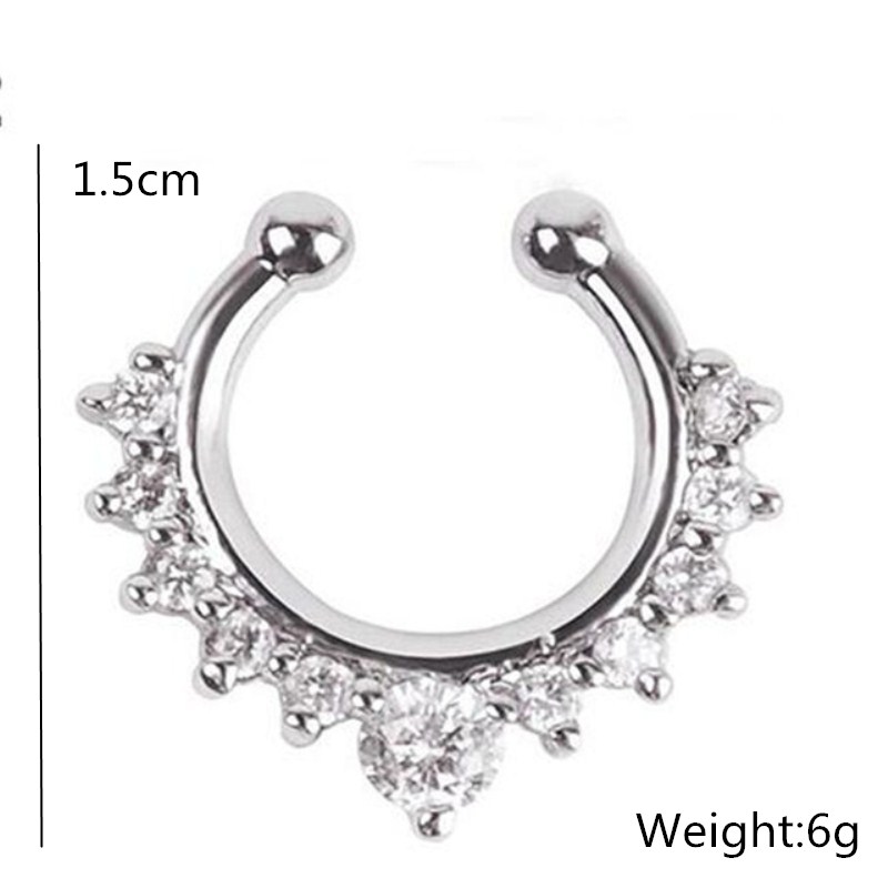 1PC Clip per naso a forma di U - Body Jewelry Ear Piercing recensione e prezzo