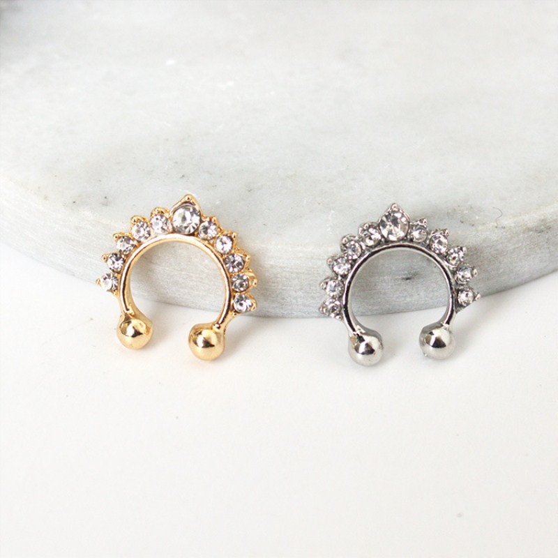 1PC Clip per naso a forma di U - Body Jewelry Ear Piercing recensione e prezzo