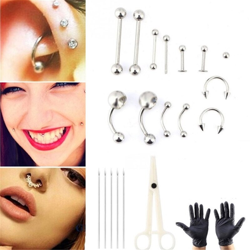 1 Set Kit di strumenti profess - Body Jewelry Ear Piercing recensione e prezzo