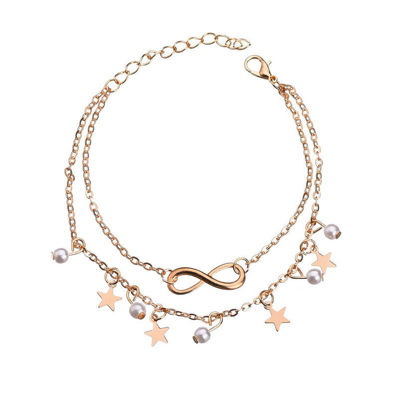 Bracciale alla caviglia con pe - Body Jewelry Leg Chain recensione e prezzo