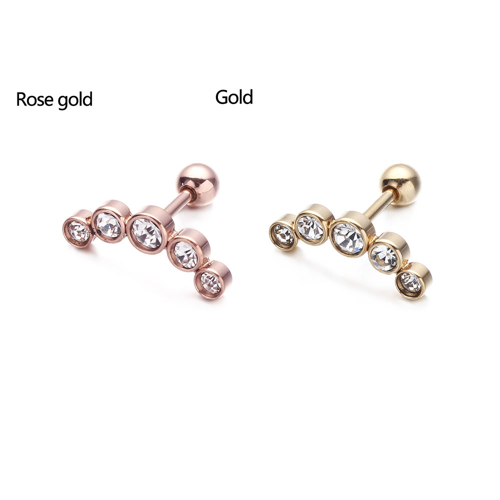 1 Pezzo Orecchino a Perno alla - Body Jewelry Ear Piercing recensione e prezzo