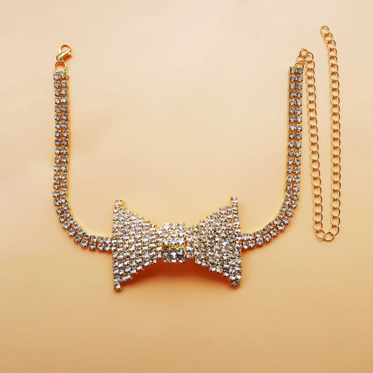 Squisito elegante strass fiocc - Body Jewelry Necklace recensione e prezzo