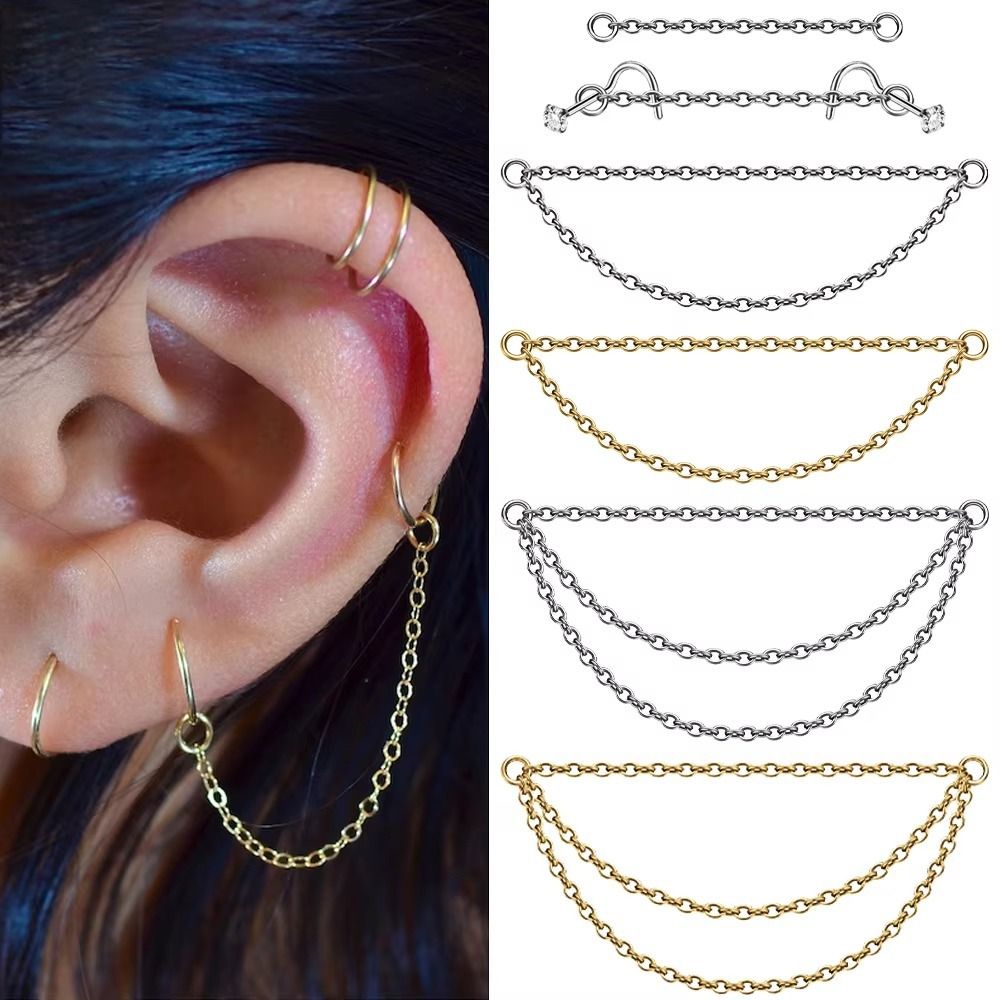 Catena per Naso in Titanio all - Body Jewelry Ear Piercing recensione e prezzo