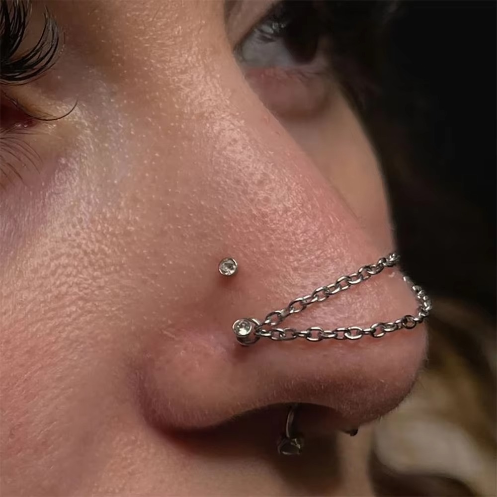 Catena per Naso in Titanio all - Body Jewelry Ear Piercing recensione e prezzo