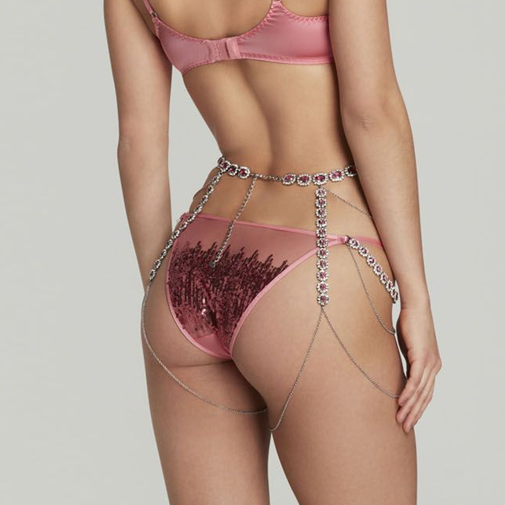 Stonefans Round Pink coscia Ch - Body Jewelry Leg Chain recensione e prezzo