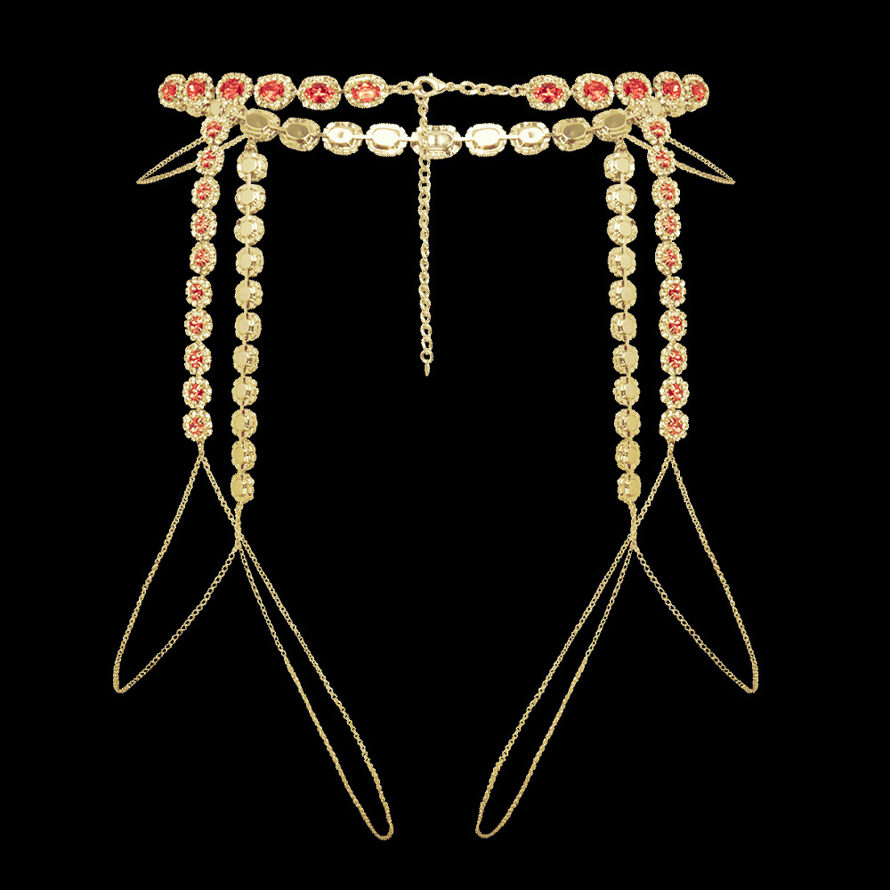 Stonefans Round Pink coscia Ch - Body Jewelry Leg Chain recensione e prezzo